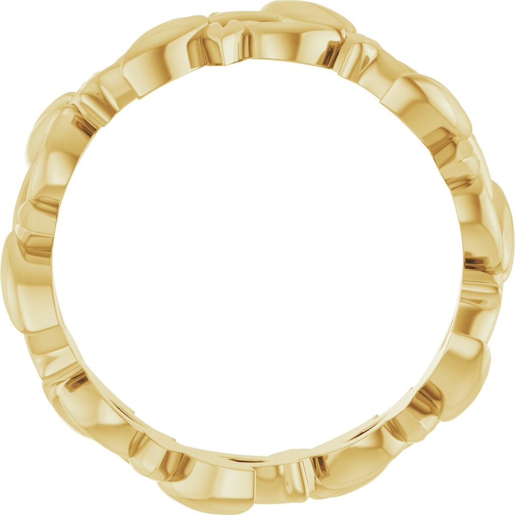 Floral Pierced Band