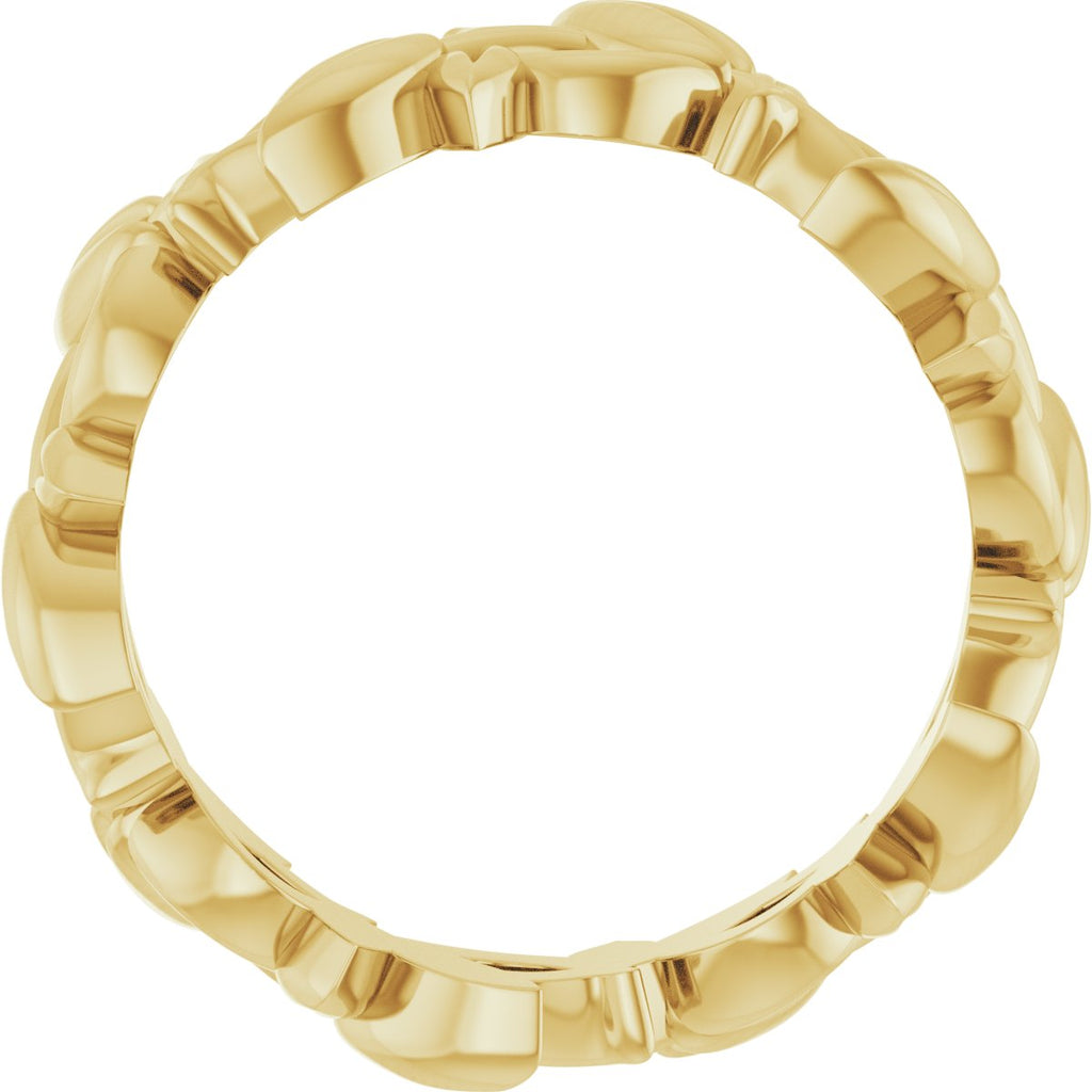 Floral Pierced Band