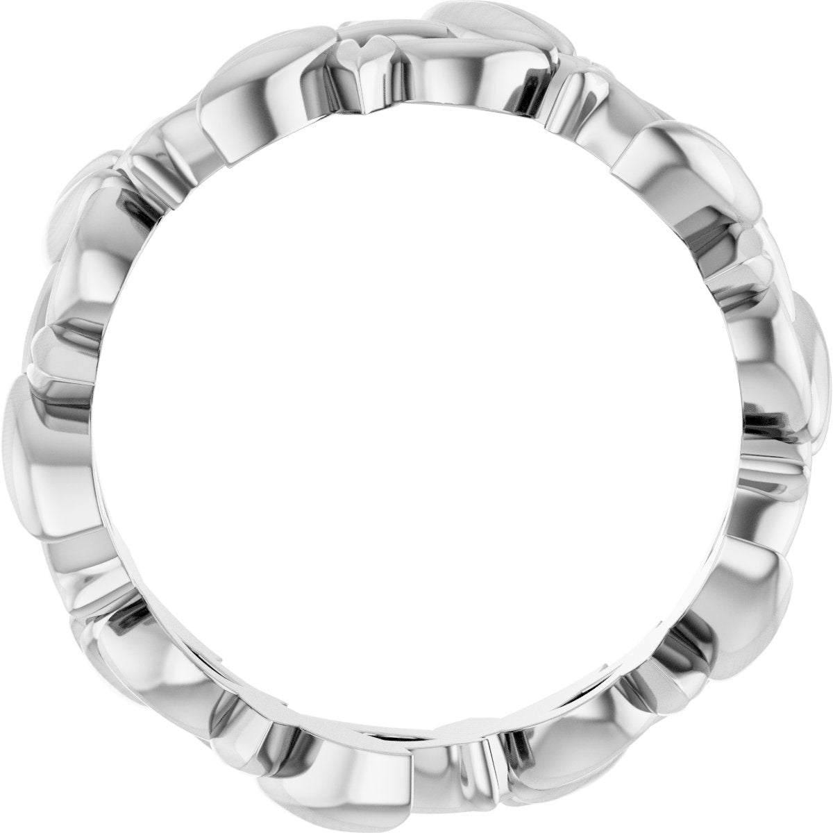 Floral Pierced Band