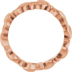 Floral Pierced Band