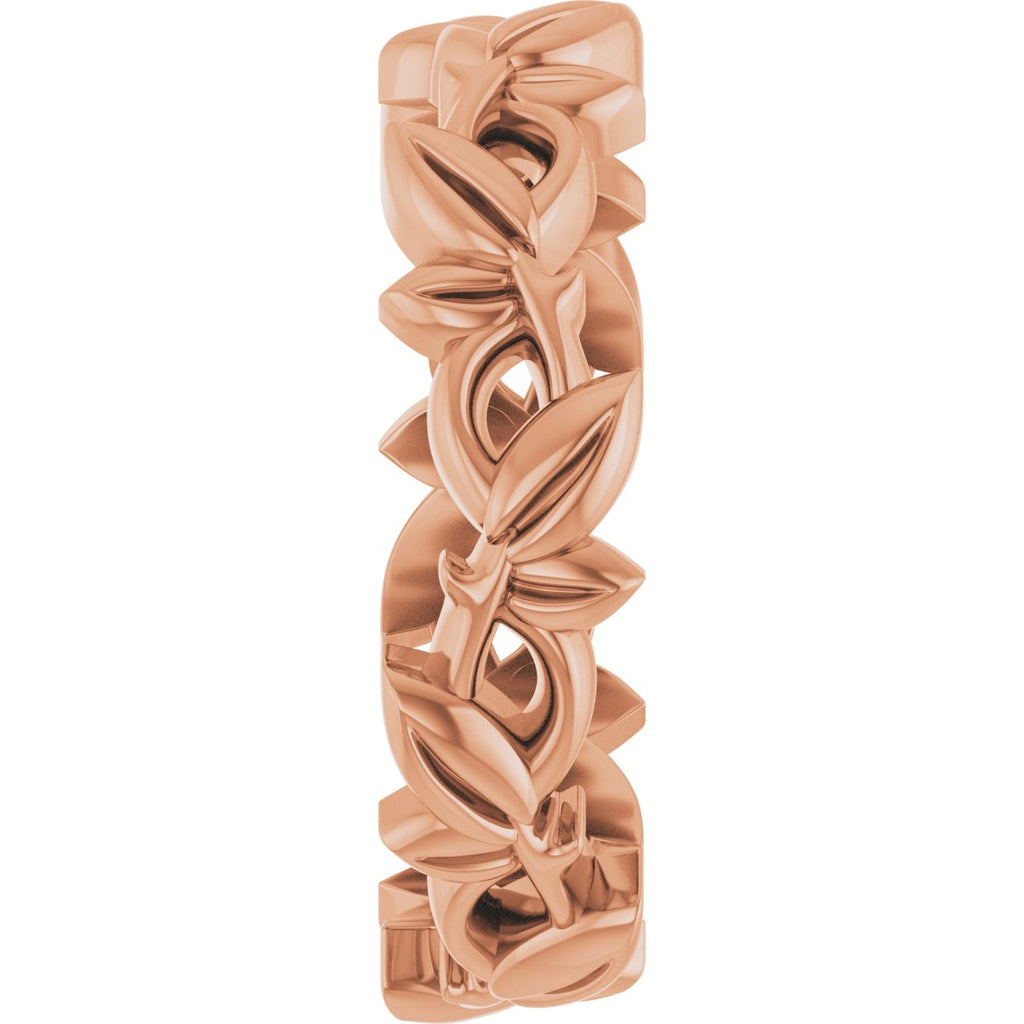 Floral Pierced Band