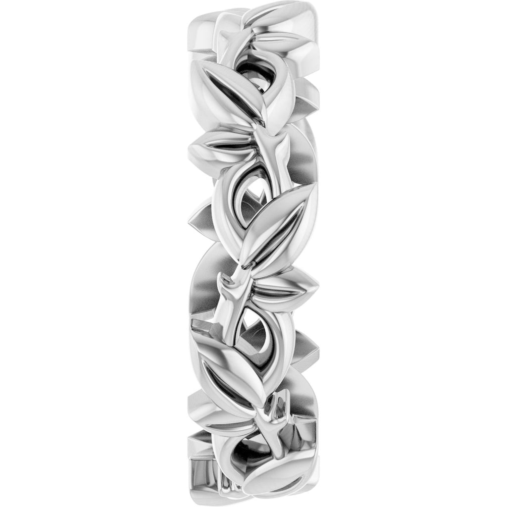 Floral Pierced Band