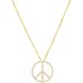 Tiny Peace Sign Necklace