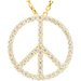 Tiny Peace Sign Necklace