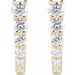 Accented U-Hoop Earrings