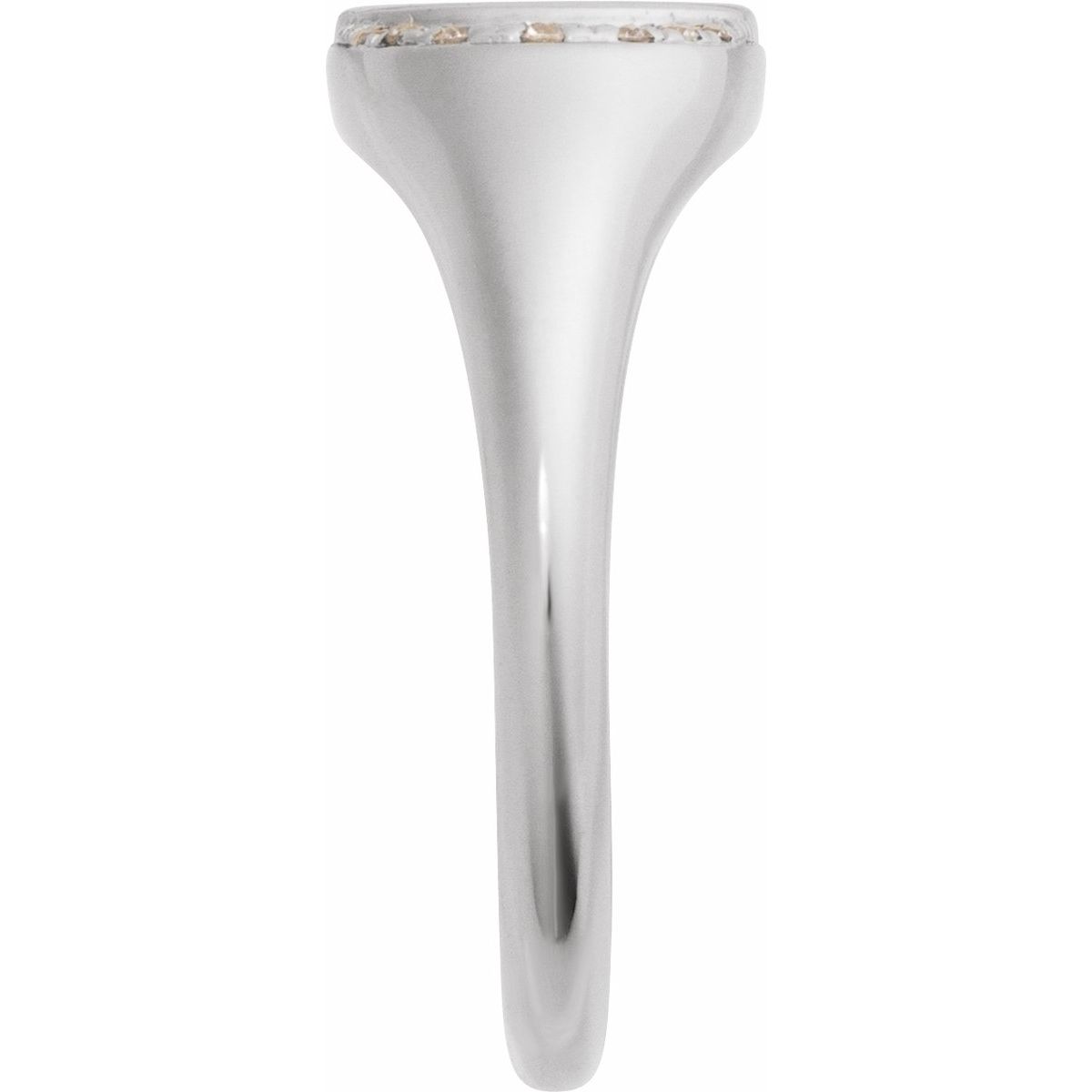 Engravable Accented Signet Ring