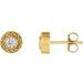 Bezel-Set Earrings