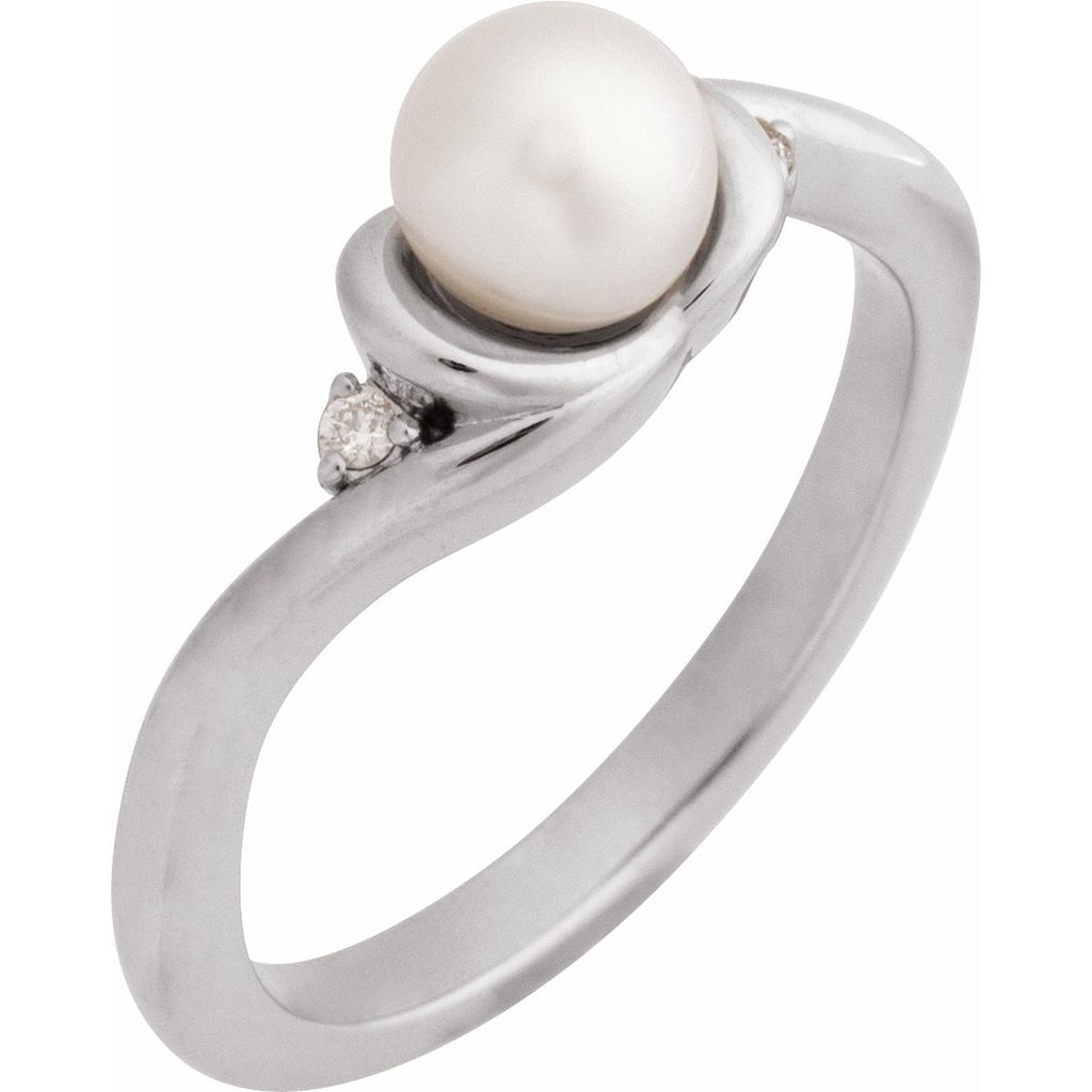 Accented Pearl Ring