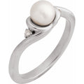 Accented Pearl Ring