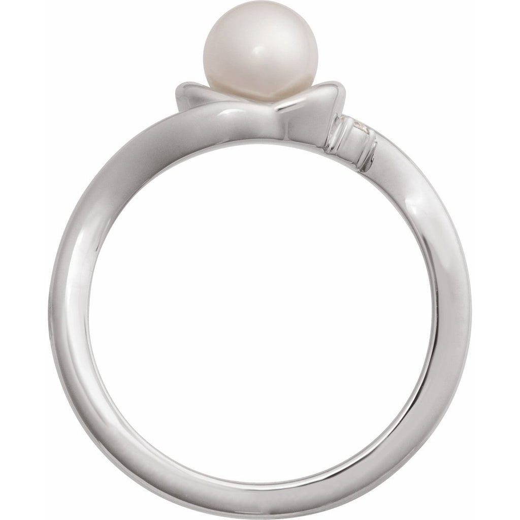 Accented Pearl Ring