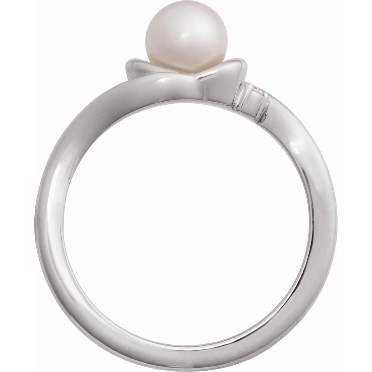 Accented Pearl Ring