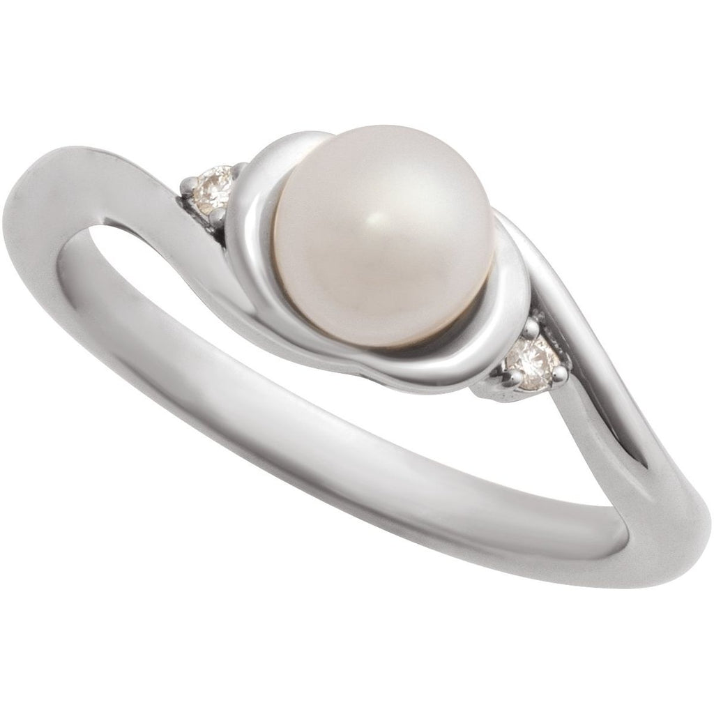 Accented Pearl Ring