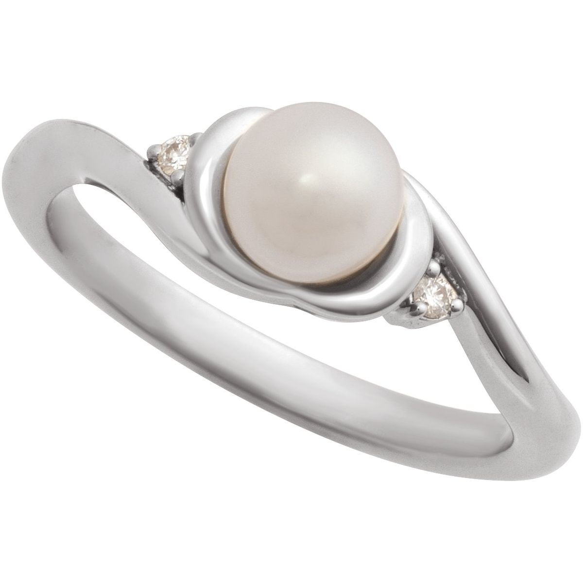 Accented Pearl Ring
