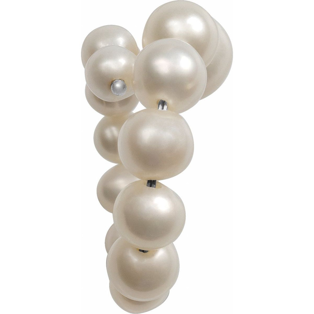 Graduated Flexible Pearl Ring
