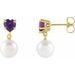 Heart & Pearl Earrings