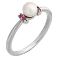 Accented Pearl Ring