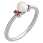 Accented Pearl Ring