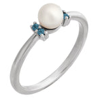 Accented Pearl Ring