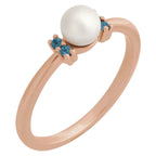 Accented Pearl Ring