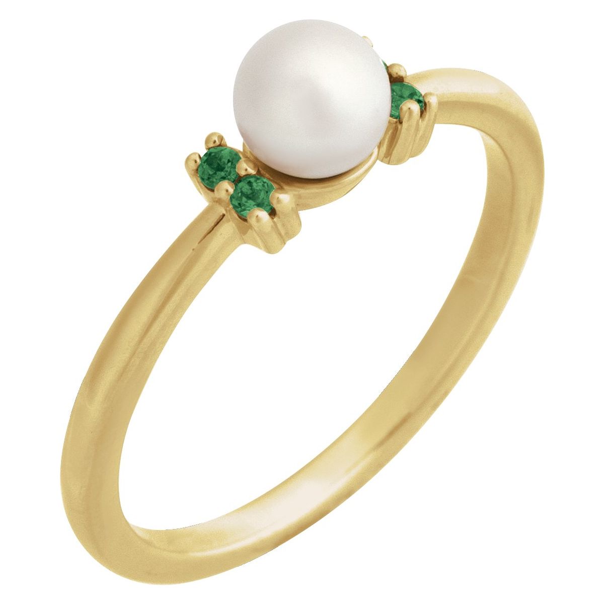 Accented Pearl Ring
