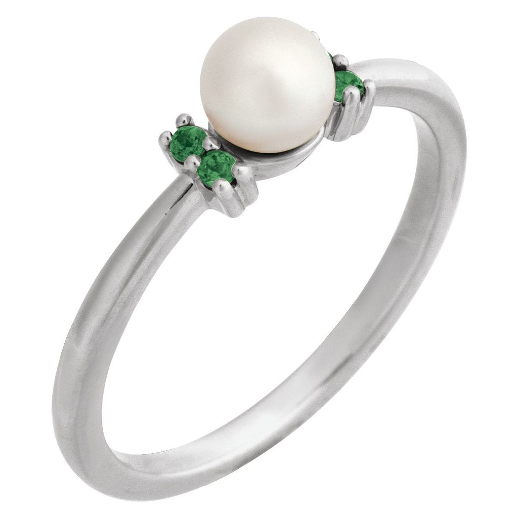 Accented Pearl Ring