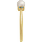 Accented Pearl Ring