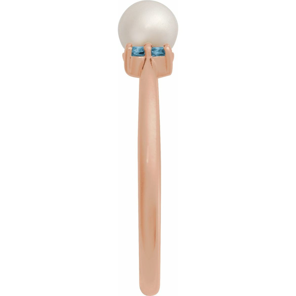 Accented Pearl Ring