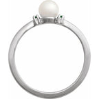 Accented Pearl Ring