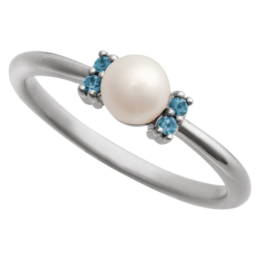Accented Pearl Ring