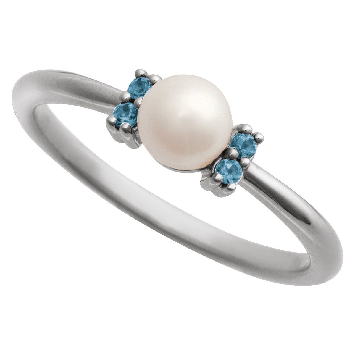 Accented Pearl Ring