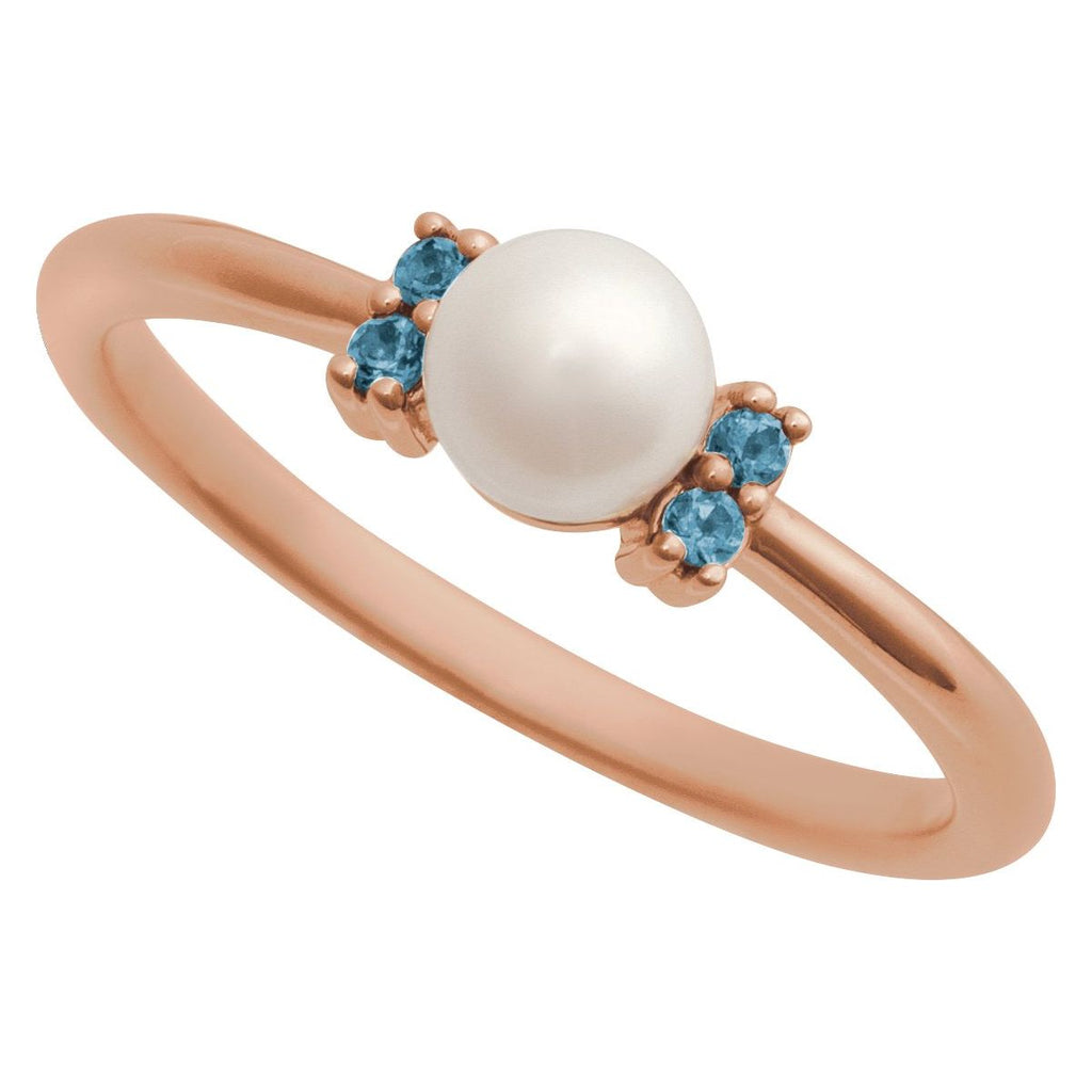 Accented Pearl Ring