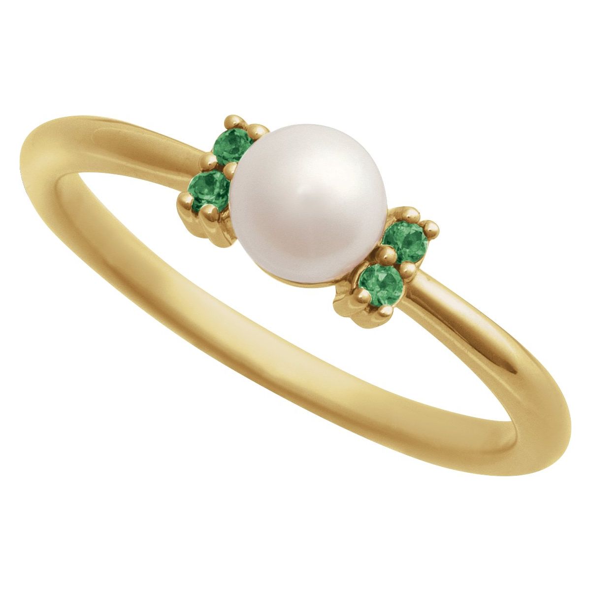 Accented Pearl Ring