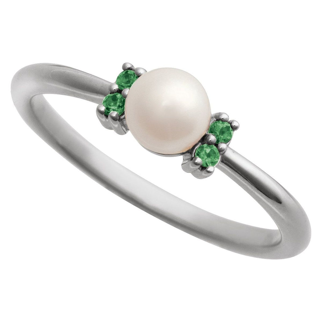 Accented Pearl Ring