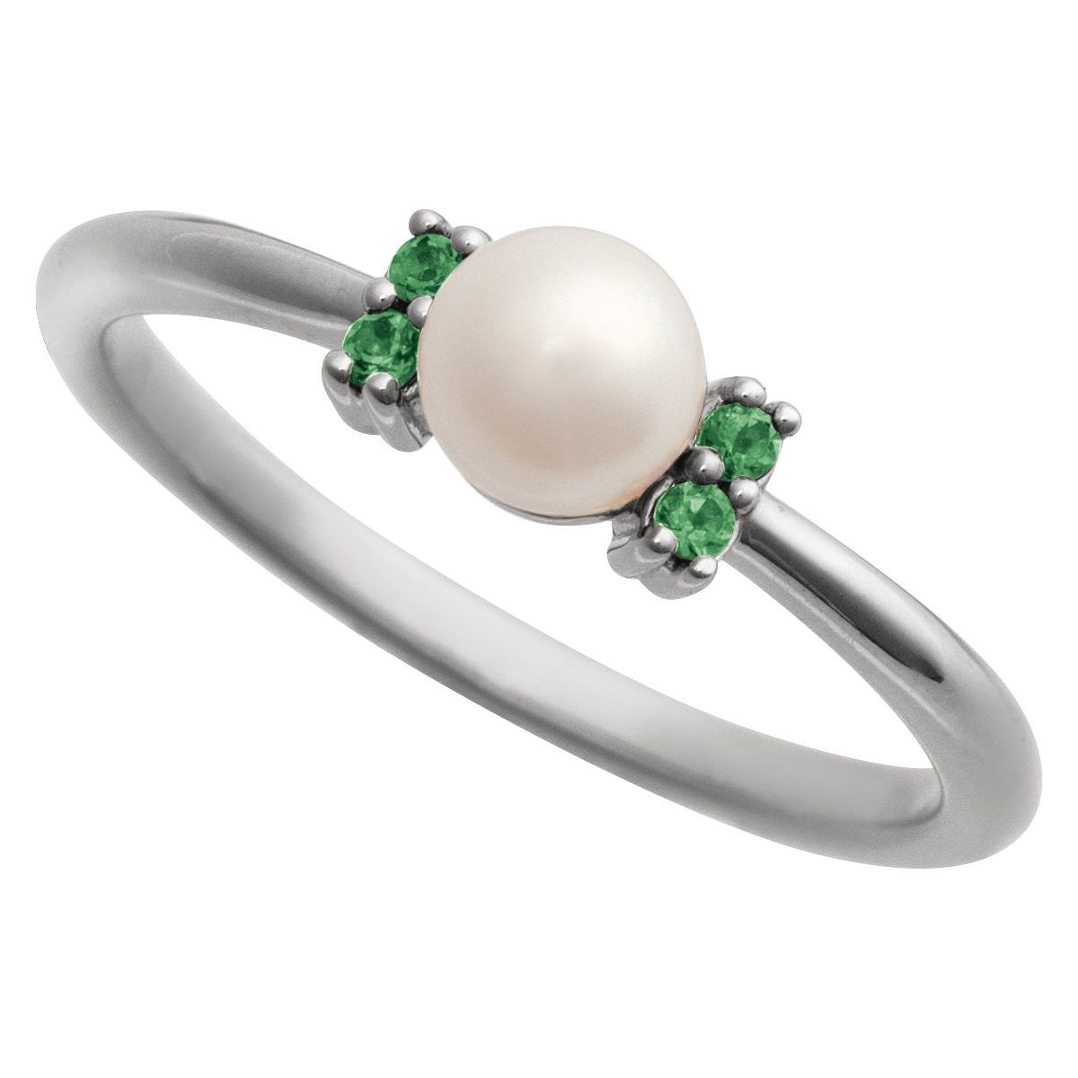 Accented Pearl Ring