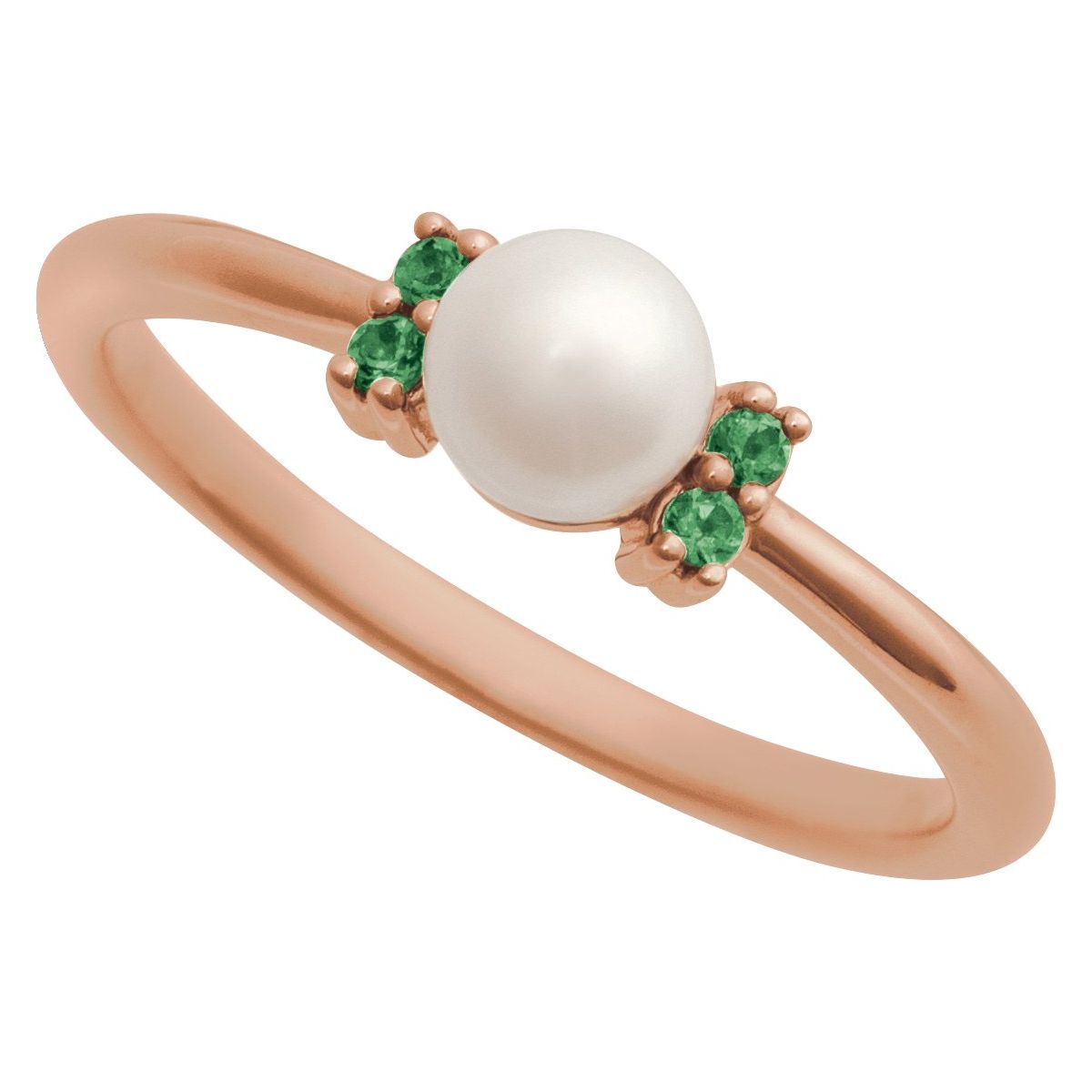 Accented Pearl Ring