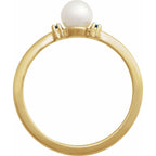 Accented Pearl Ring