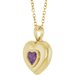 Puffed Solitaire Necklace or Charm/Pendant