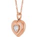 Puffed Solitaire Necklace or Charm/Pendant