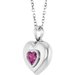Puffed Solitaire Necklace or Charm/Pendant