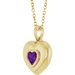 Puffed Solitaire Necklace or Charm/Pendant