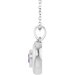 Puffed Solitaire Necklace or Charm/Pendant