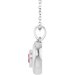 Puffed Solitaire Necklace or Charm/Pendant