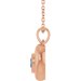 Puffed Solitaire Necklace or Charm/Pendant