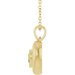 Puffed Solitaire Necklace or Charm/Pendant