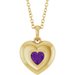 Puffed Solitaire Necklace or Charm/Pendant
