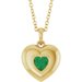 Puffed Solitaire Necklace or Charm/Pendant