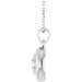 Puffed Solitaire Necklace or Charm/Pendant