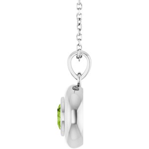 Puffed Solitaire Necklace or Charm/Pendant