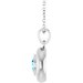 Puffed Solitaire Necklace or Charm/Pendant