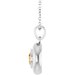 Puffed Solitaire Necklace or Charm/Pendant